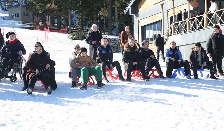 Özel bireyler, Ilgaz Dağı'nda doyasıya eğlendi