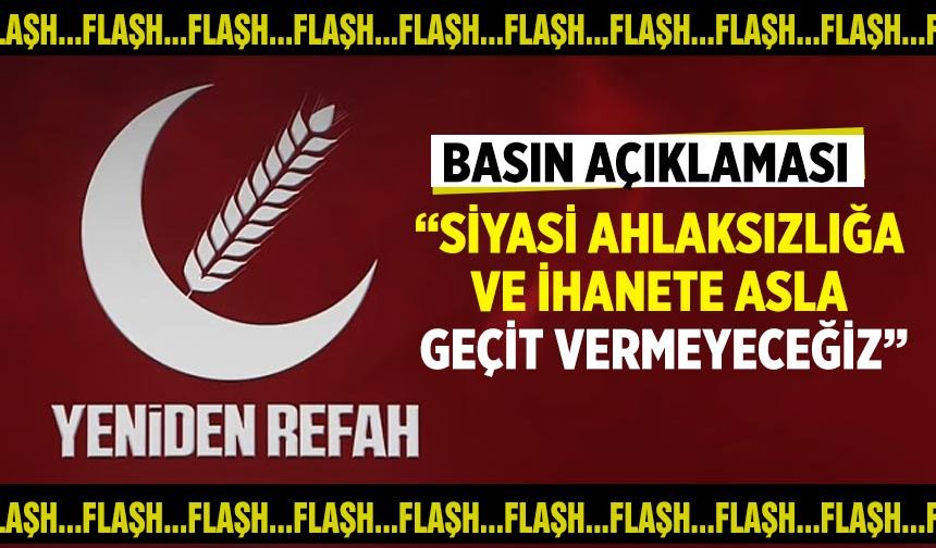 Siyasi ahlaksızlığa ve ihanete asla geçit vermeyeceğiz!