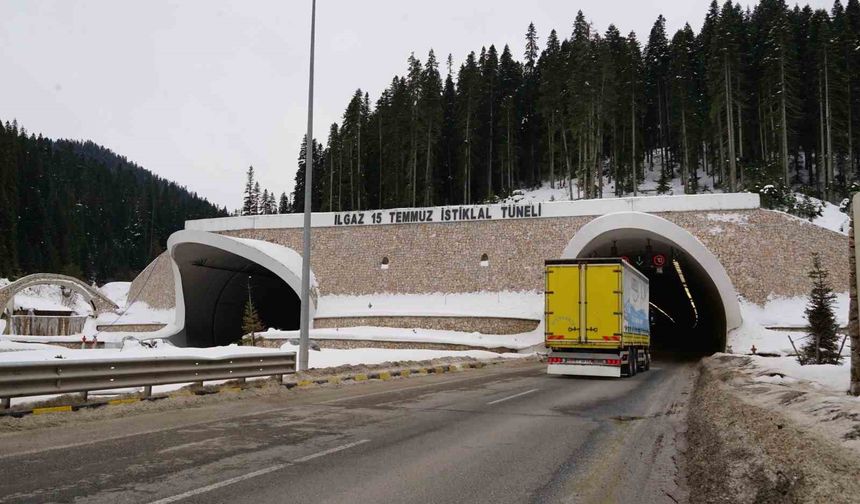 O tarihte kullanacaklar dikkat: Ilgaz 15 Temmuz Tüneli ulaşıma kapanacak