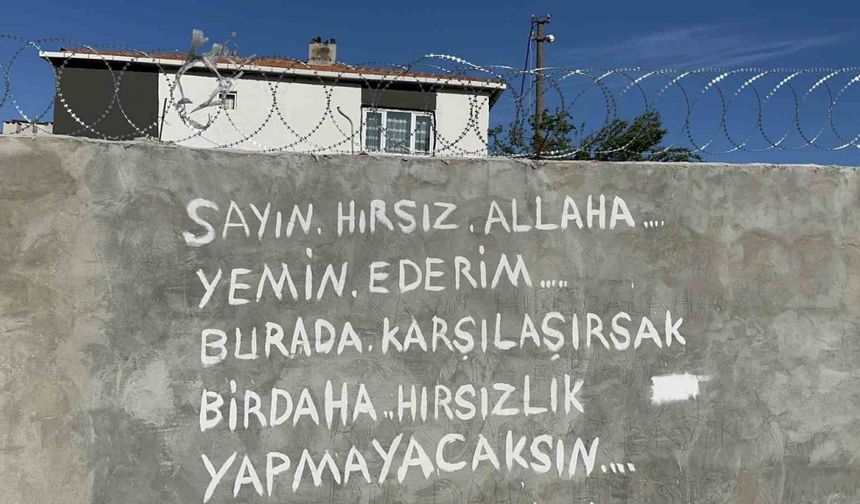 Tekirdağ’da hırsıza duvar yazılı tepki