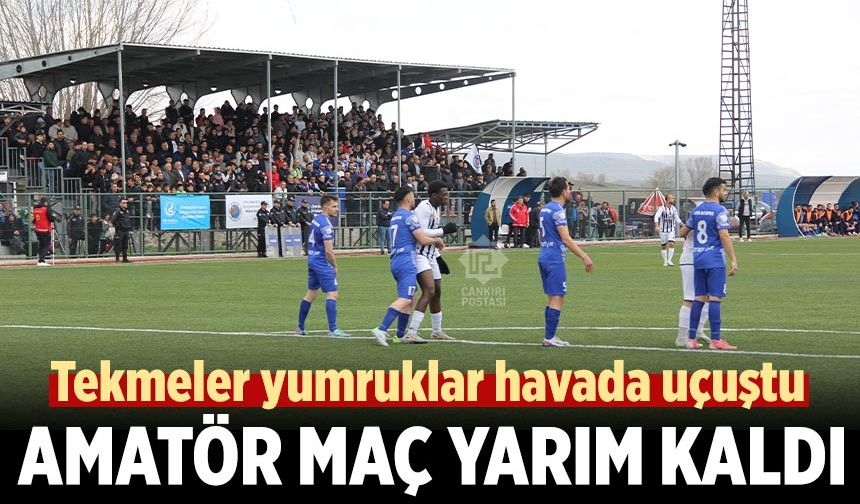 Şampiyonu belirleyecek amatör maç yarım kaldı