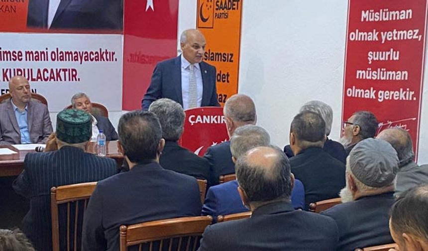 Çankırı Saadet Partisi 8. Olağan Kongresini gerçekleştirdi