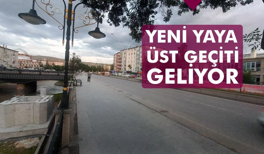 Çankırı’ya şehir merkezine yeni yaya üst geçidi geliyor
