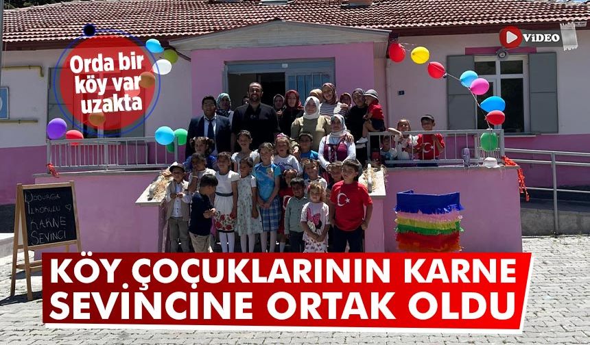 Çankırı iş insanı köy çocuklarının karne sevincine ortak oldu