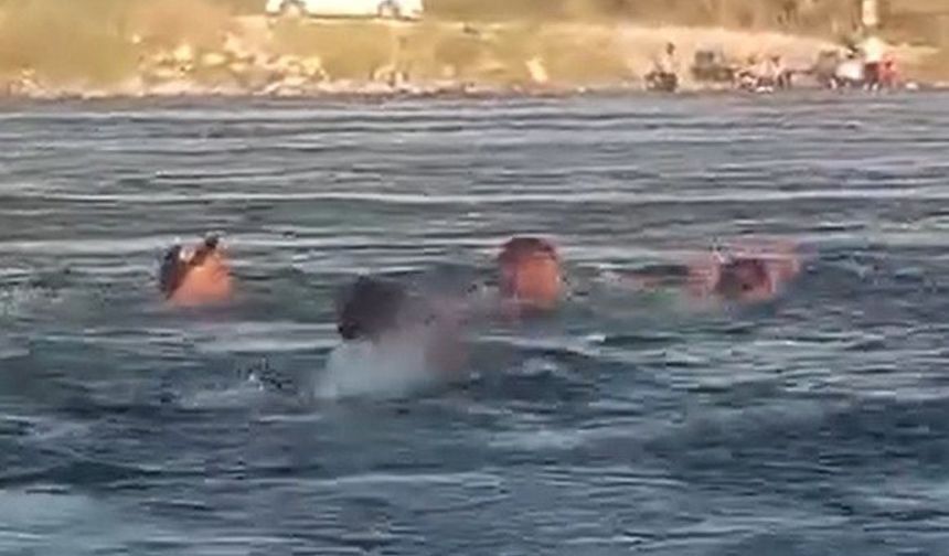 Fırat Nehri’nde 3 kişi boğulmaktan son anda kurtardı