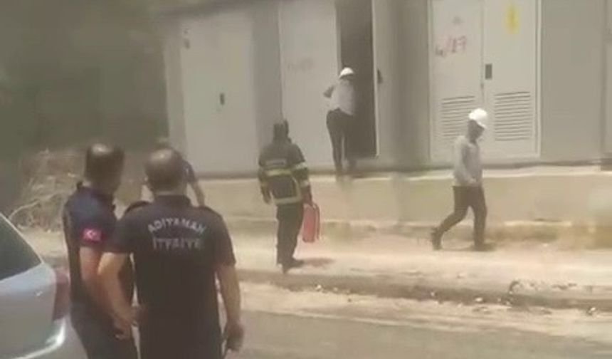 Sıcak havalar trafo yangınına neden oldu