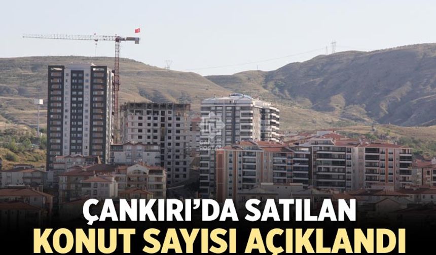 Çankırı’da Haziran ayı konut satış oranları açıklandı