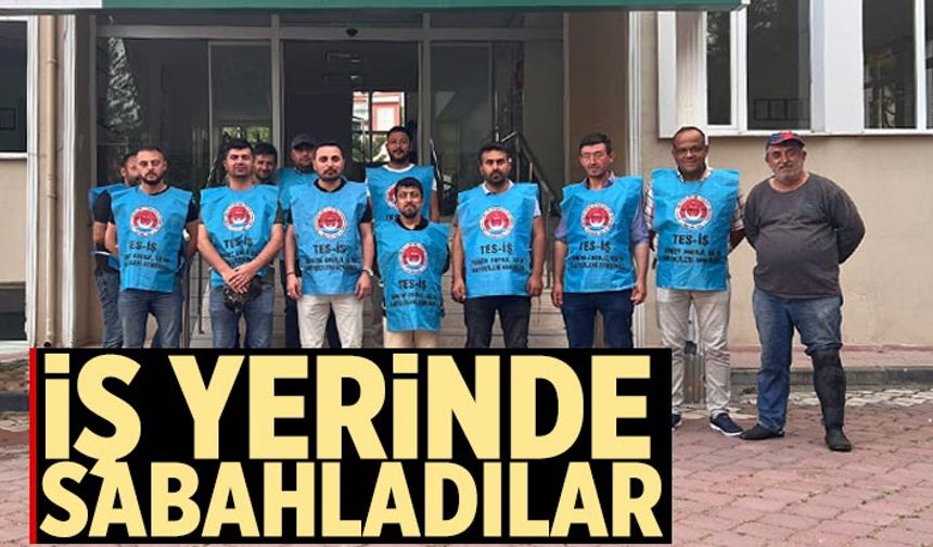 Çankırı’da DSİ işçileri iş yerlerini terk etmedi