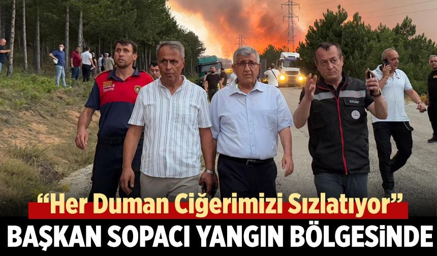 Hasan Sopacı Karabük Yangın Bölgesinde: “Her Duman Ciğerimizi Sızlatıyor”