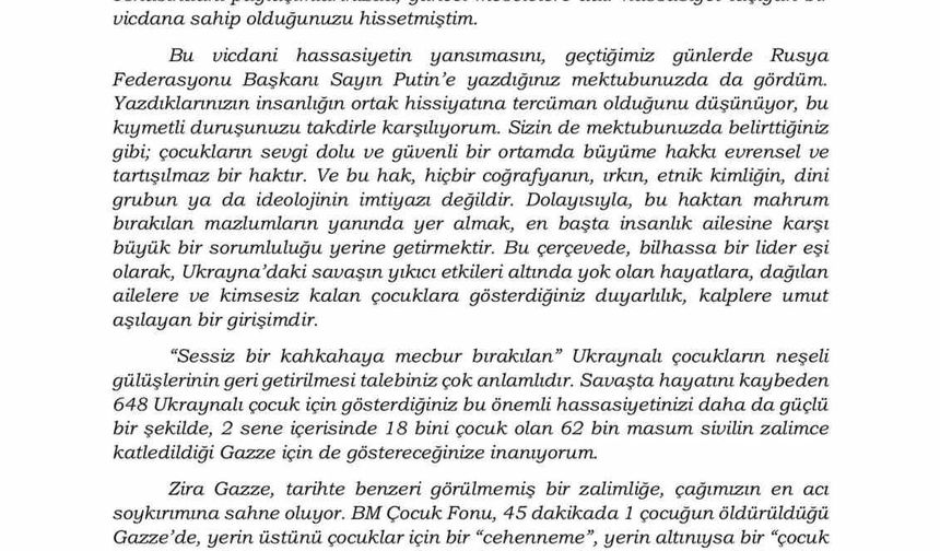 AK Parti Sözcüsü Çelik, Emine Erdoğan’ın Melania Trump’a mektubunu paylaştı