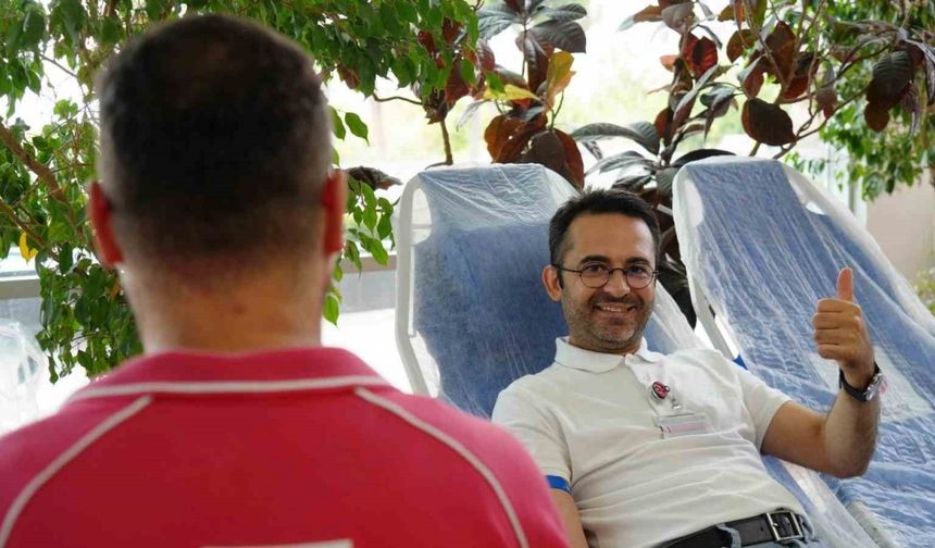 Yazın azalan kan stoklarına hastaneden güçlü destek