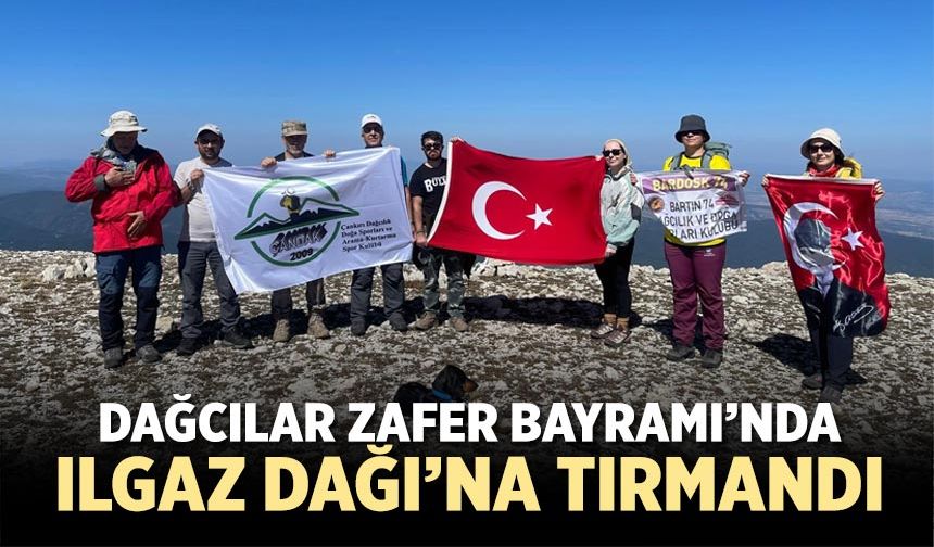 Dağcılar, 30 Ağustos Zafer Bayramı’nda Ilgaz Dağı’na tırmandı