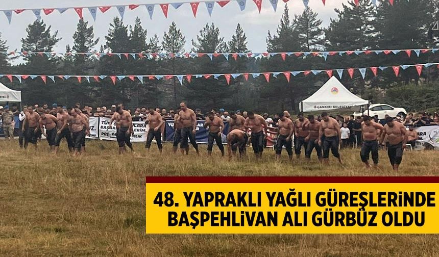 48. Yapraklı Yağlı Güreşlerinde Başpehlivan Ali Gürbüz oldu