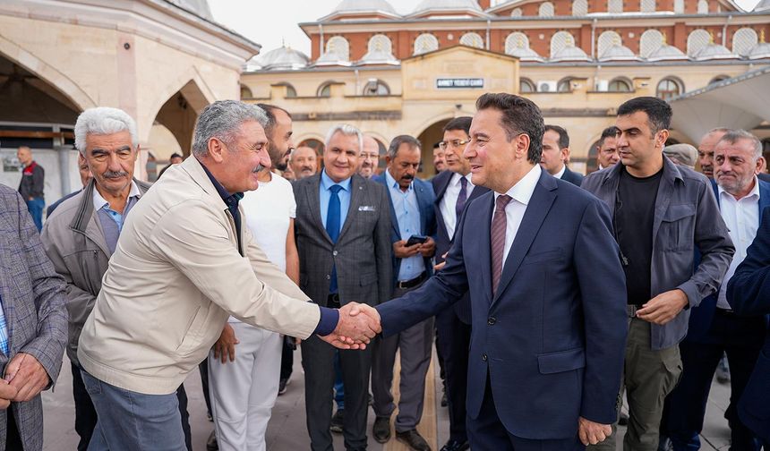 DEVA Partisi Lideri Babacan Çankırı’da temaslarda bulundu