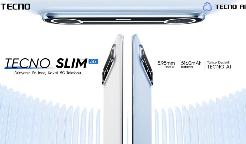 TECNO’nun ince ve kavisli ekranlı 5G telefonu Türkiye’de satışta