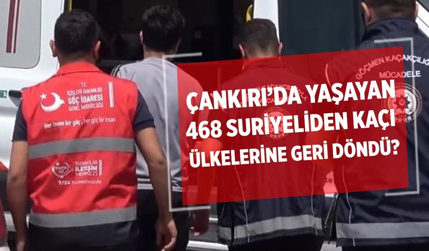 Çankırı’da Yaşayan 468 Suriyeliden Kaçı Ülkelerine Kesin Dönüş Yaptı?