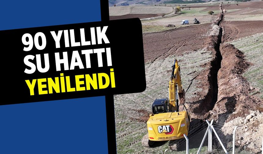 Çankırı’da 90 Yıllık Su Hattı Belediye İmkanlarıyla Yenilendi