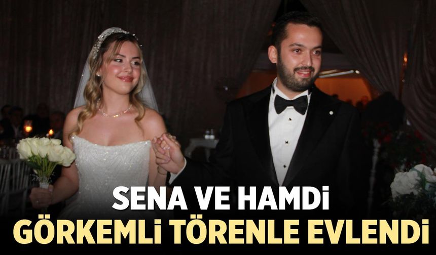 Çankırı’da Sena ve Hamdi görkemli törenle evlendi