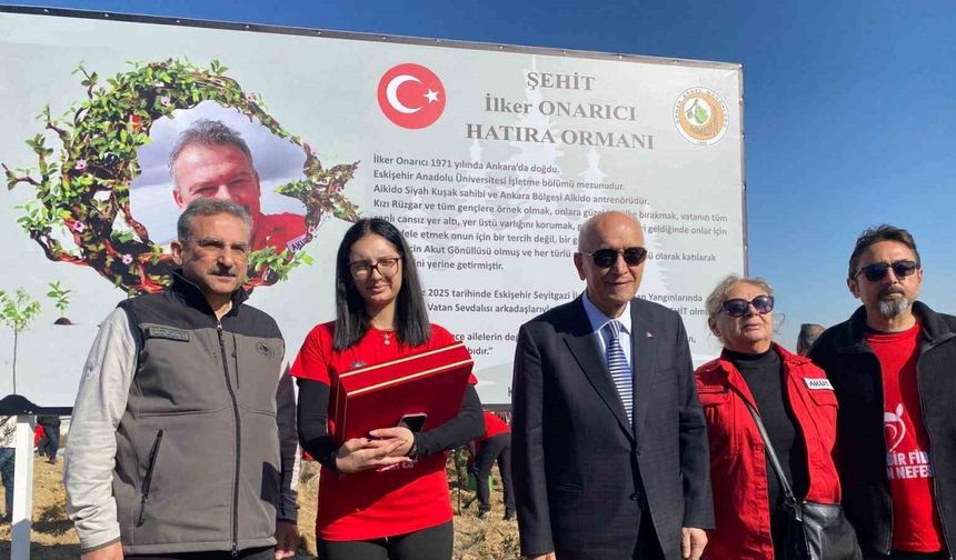 Akut Şehitleri anısına 3 hatıra ormanı