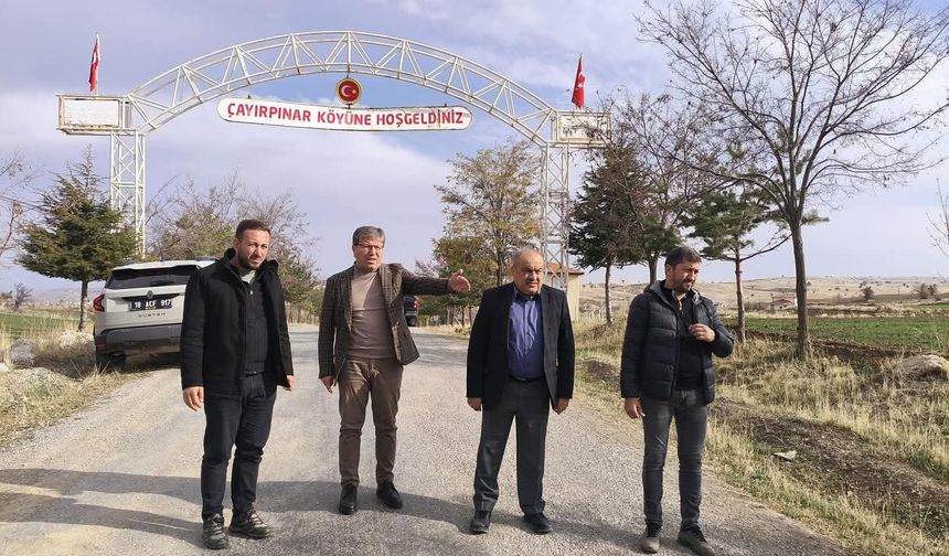 Genel Sekreter Çelik’ten köy yollarında yatırım incelemesi