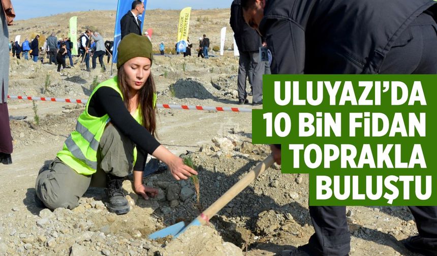 Uluyazı’da 10 Bin Fidan Toprakla Buluştu
