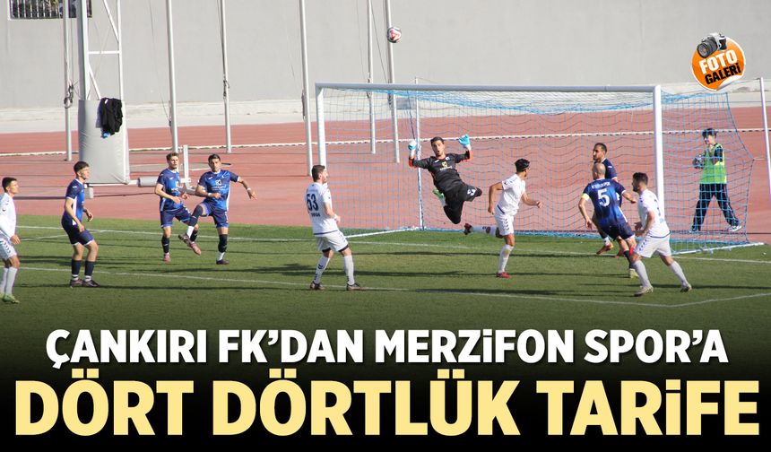 Çankırı FK- Merzifon Spor karşılaşmasından kareler