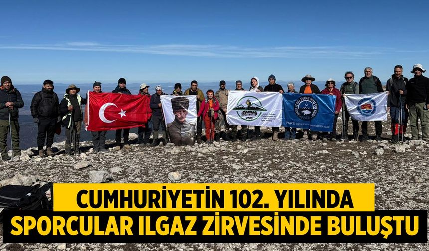 Cumhuriyetin 102. Yılında Sporcular Ilgaz Zirvesinde Buluştu