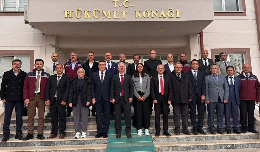 Çankırı Tarım ve Orman Müdürü Candan İlçe ve Şube Müdürleri ile bir araya geldi