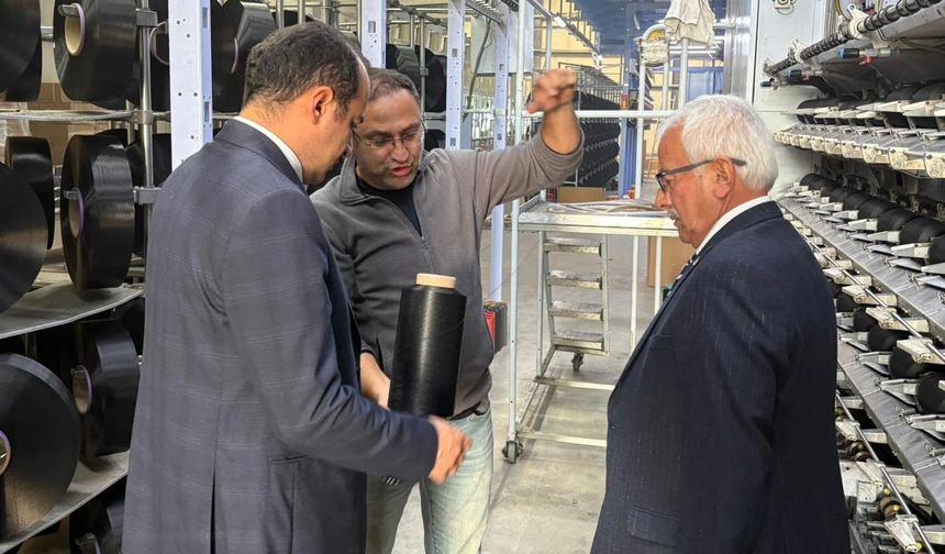 Kaymakam Gür ve Başkan Kozan’dan Korgun OSB’de Üretim Turu