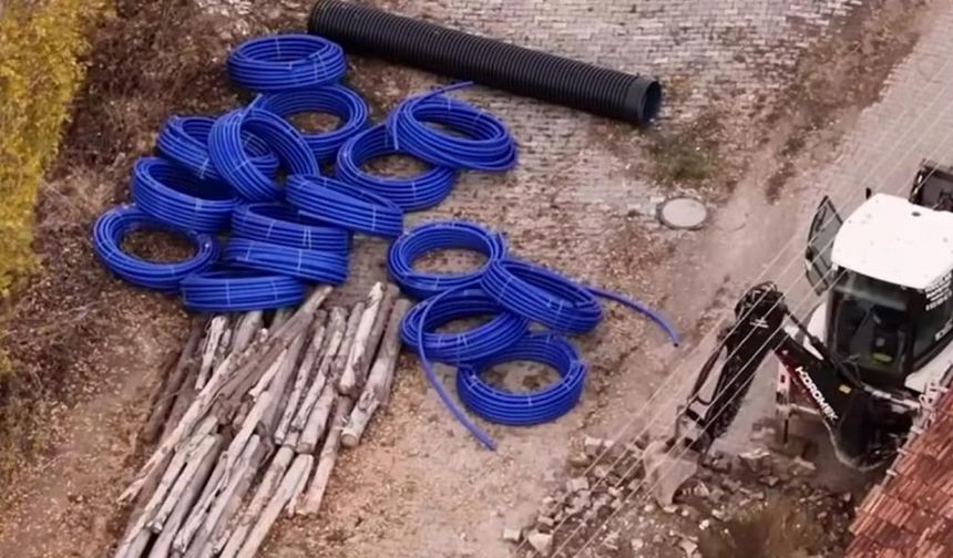 Yapraklı İlçesi Kaymaz Köyü İçme Suyu Şebekesi Yenileniyor