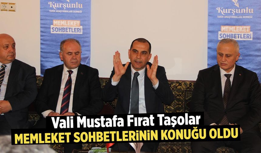 Vali Taşolar, Memleket Sohbetlerinin konuğu oldu