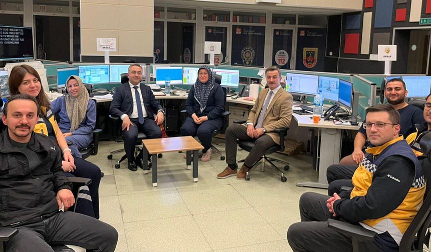 Çankırı İl Sağlık Müdürü Bulut’tan 112 Acil Çağrı Merkezi’ne Ziyaret