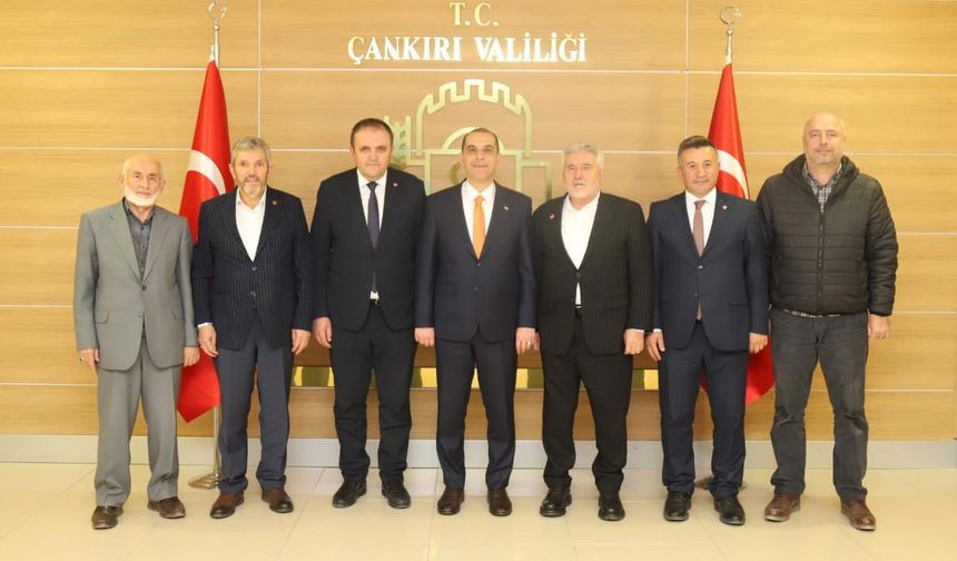 Saadet Partisi Çankırı İl Teşkilatından Vali Taşolar’a Ziyaret