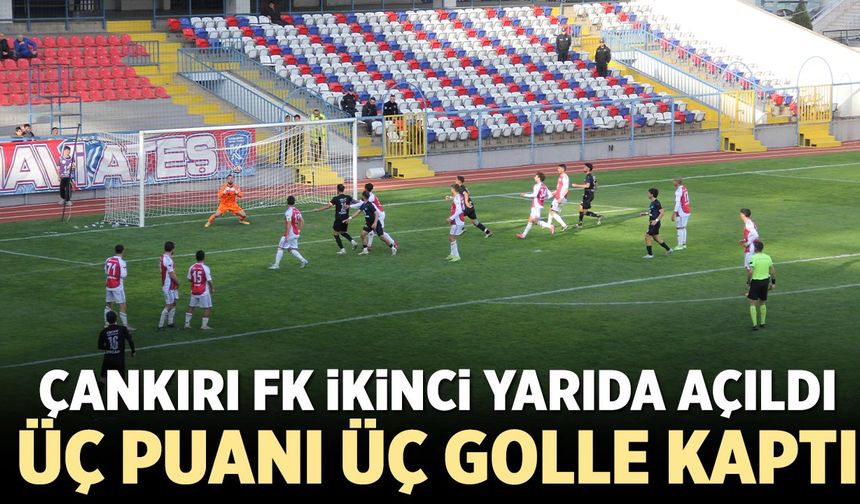 Çankırı FK üç puanı üç golle aldı