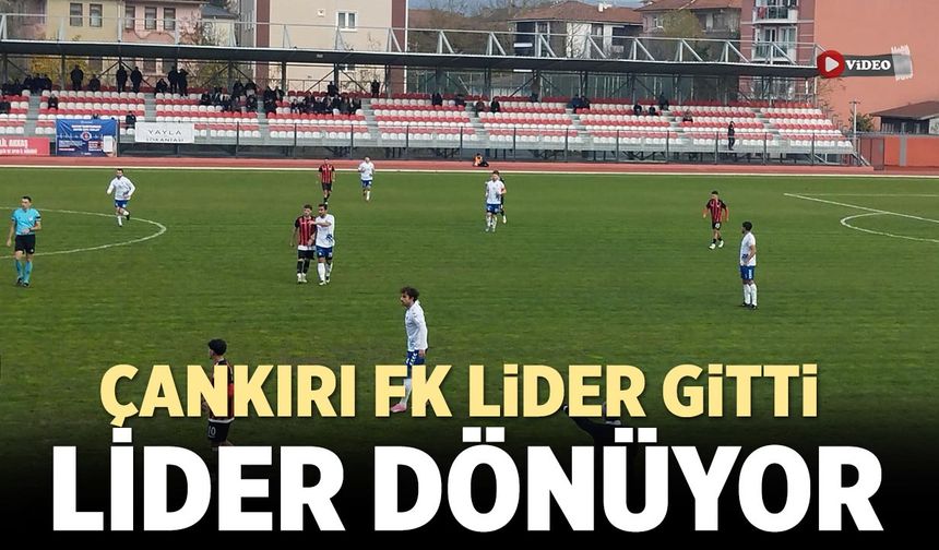 Çankırı FK Bartın'a lider gitti lider dönüyor