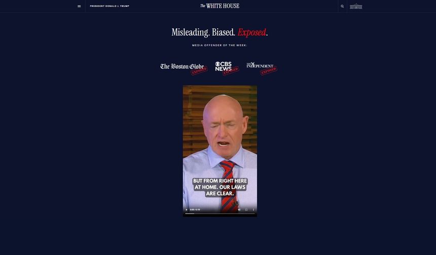 Beyaz Saray, resmi sitesinde gazetecileri ifşaladığı yeni sekme kurdu