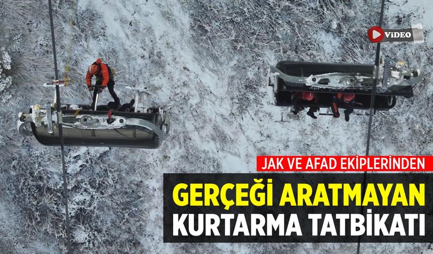 Ilgaz Dağı’nda JAK ve AFAD Ekiplerinden Gerçeği Aratmayan Kurtarma Tatbikatı