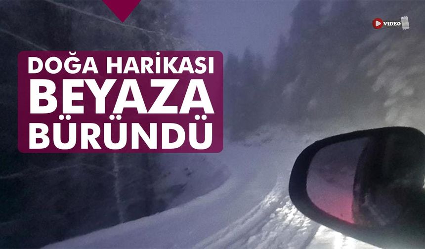 Çankırı’nın doğa harikası yaylası beyaza büründü