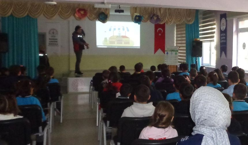 Çankırı’da Minik Öğrencilere Su Tasarrufu Eğitimi