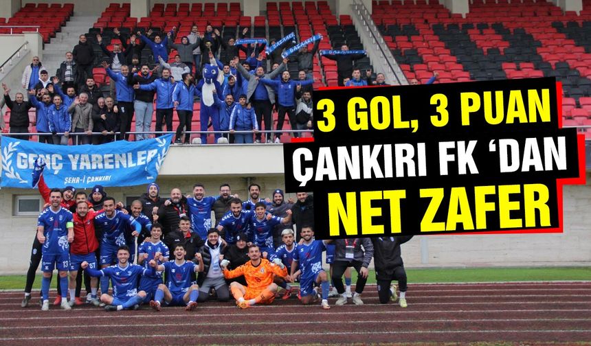 Çankırı FK, Bafra'dan 3 gol 3 puanla döndü