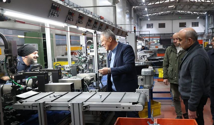 Başkan Sopacı’dan PİR-İNCİ İmalat Sanayi’ye Ziyaret
