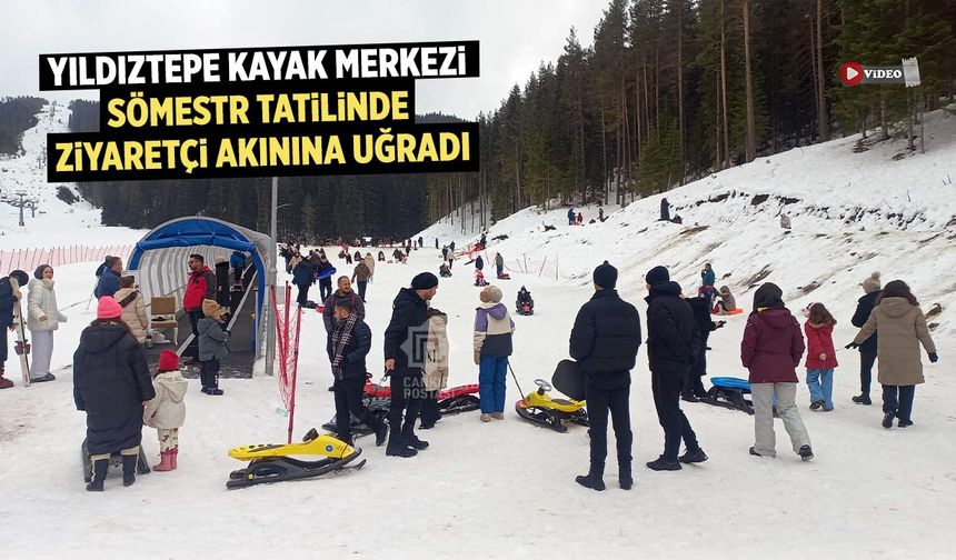 Yıldıztepe Kayak Merkezi Sömestr Tatilinde Ziyaretçi Akınına Uğradı