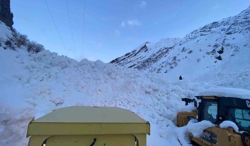 Şırnak'ta çığ düştü: 4 köy yolu ulaşıma kapandı