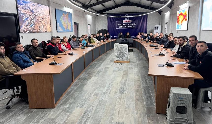 Çankırı’da TAMP Kapsamında Afet Koordinasyon Toplantısı Yapıldı