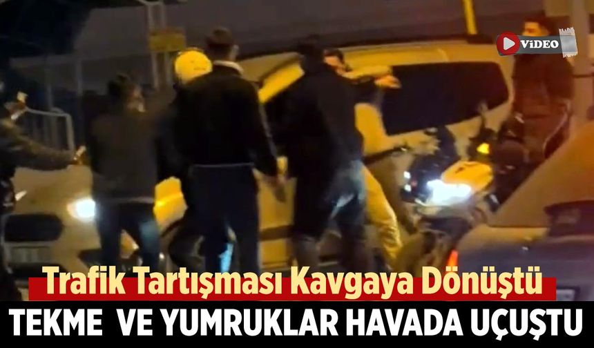 Çankırı’da Trafik Tartışması Kavgaya Dönüştü: Yumruk ve Tekmeler Havada Uçuştu