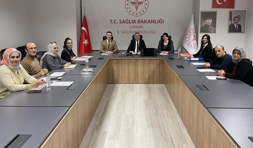 Çankırı İl Sağlık Müdürlüğü’nde İş Sağlığı ve Güvenliği Toplantısı Yapıldı