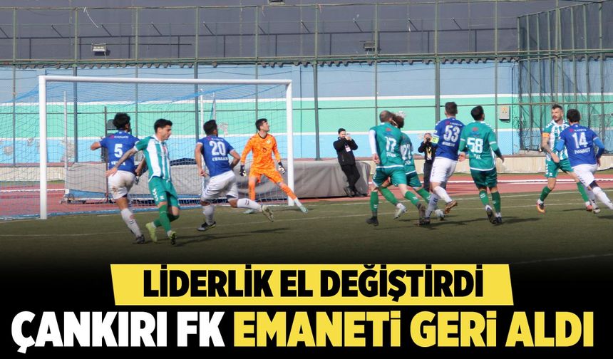 Çankırı FK Çarşamba'dan Liderliği Geri Aldı