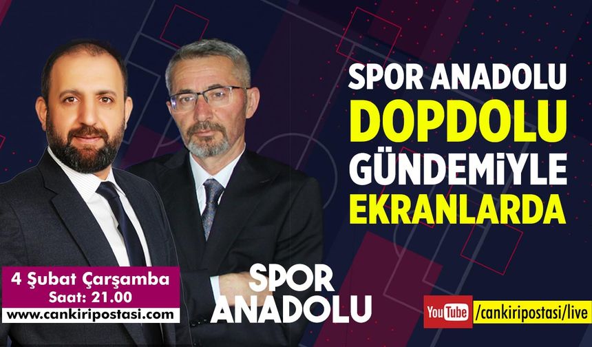 Spor Anadolu dopdolu gündemiyle ekranlarda