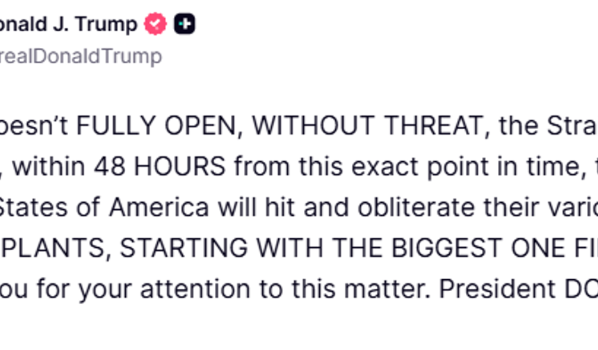 Trump, Hürmüz Boğazı'nı açması için İran'a 48 saat süre verdi