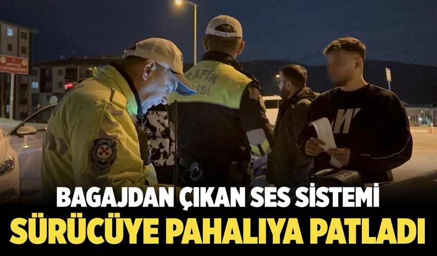 Çankırı'da Bagajdan Çıkan Ses Sistemi Sürücüye Pahalıya Patladı